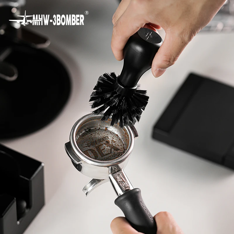 MHW-3BOMBER ABS cepillo de limpieza de filtro de café para portafiltro de café 51-58mm cesta hogar Barista herramienta de limpieza accesorios de cafetería