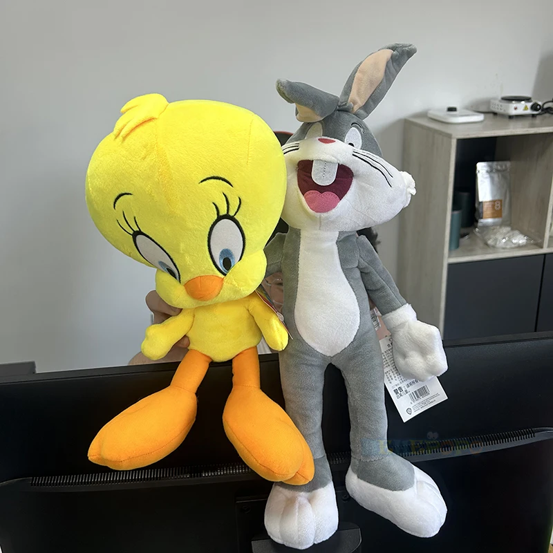 Nuevo Peluche Original de Bugs Bunny de Looney Tunes de 20 cm, Clásico Peluche de Tweety de la Serie Q de 32 cm, Peluche de Daffy de Lola Bunny