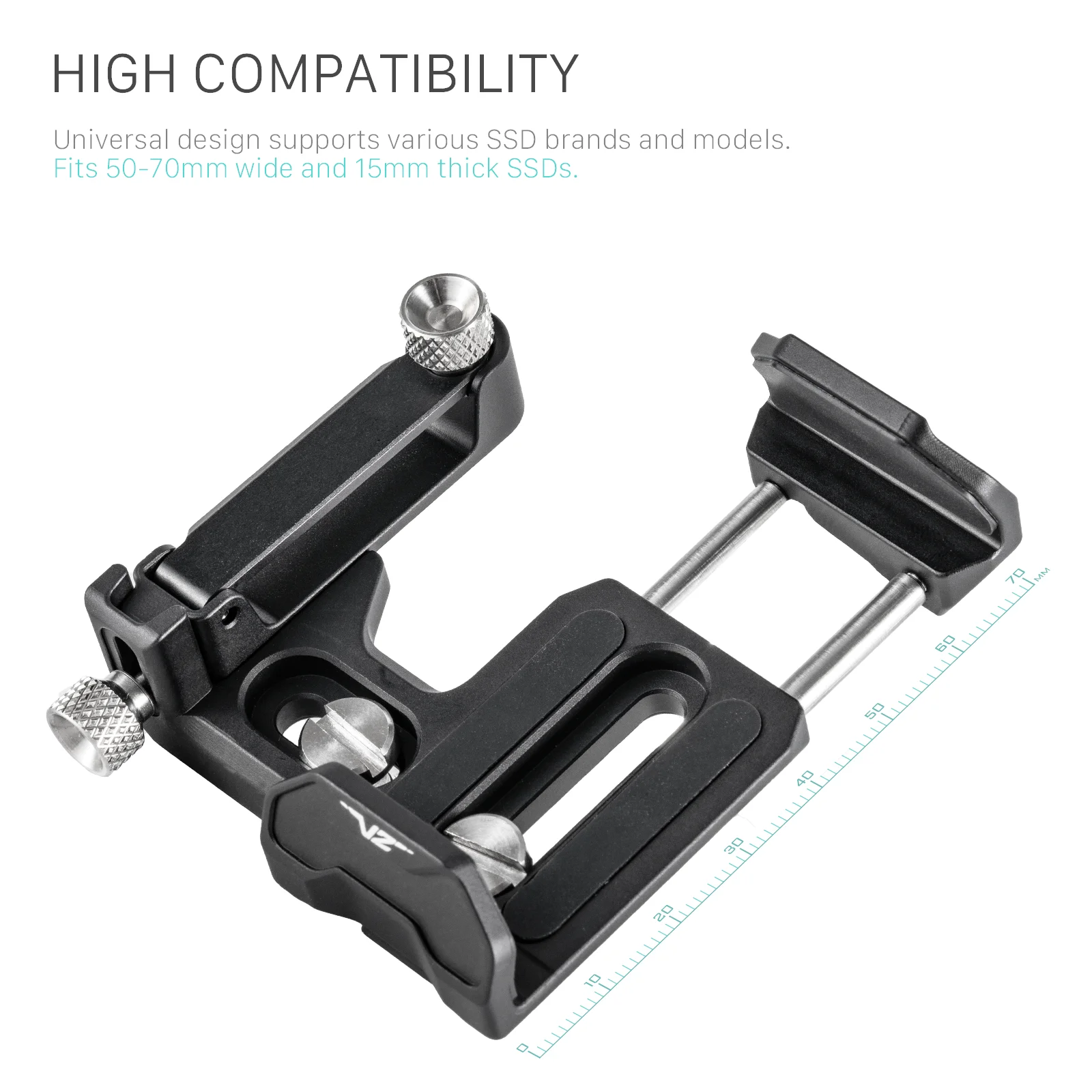 TILTA-Soporte Universal para unidad de disco duro, accesorio de color negro, TA-USDH2-B, V2