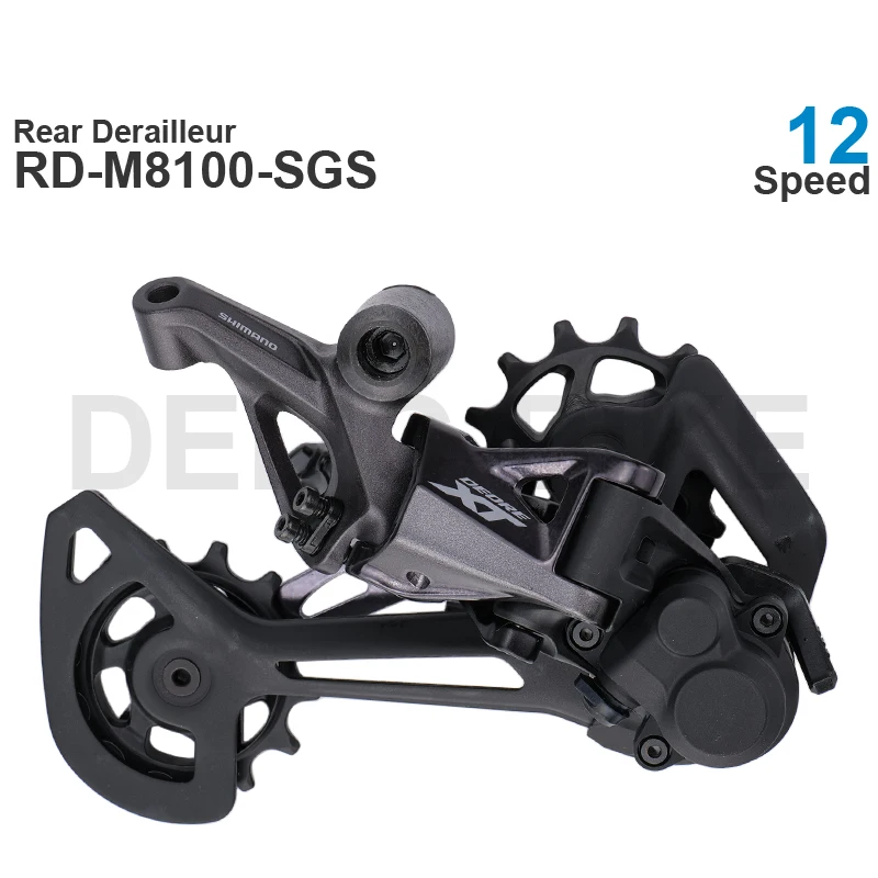 SHIMANO-grupo de 12 velocidades DEORE XT M8100, incluye desviador trasero de RD-M8100-SGS y SL-M8100-R DE CAMBIO DE SL-M8100-IR, piezas originales