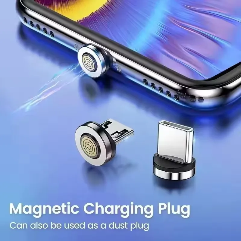 Adaptador de Cable de Carga Magnético de 1 a 10 Piezas para Android Tipo C, Conector Magnético Tipo C, Conectores Micro USB C, Enchufe de Carga Magnético