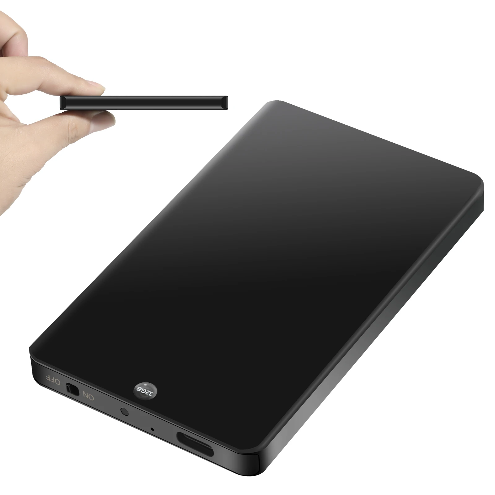 Grabadora de voz de Audio Digital portátil recargable profesional V66, opción de un botón, memoria interna, dictáfono de 64GB y 128G