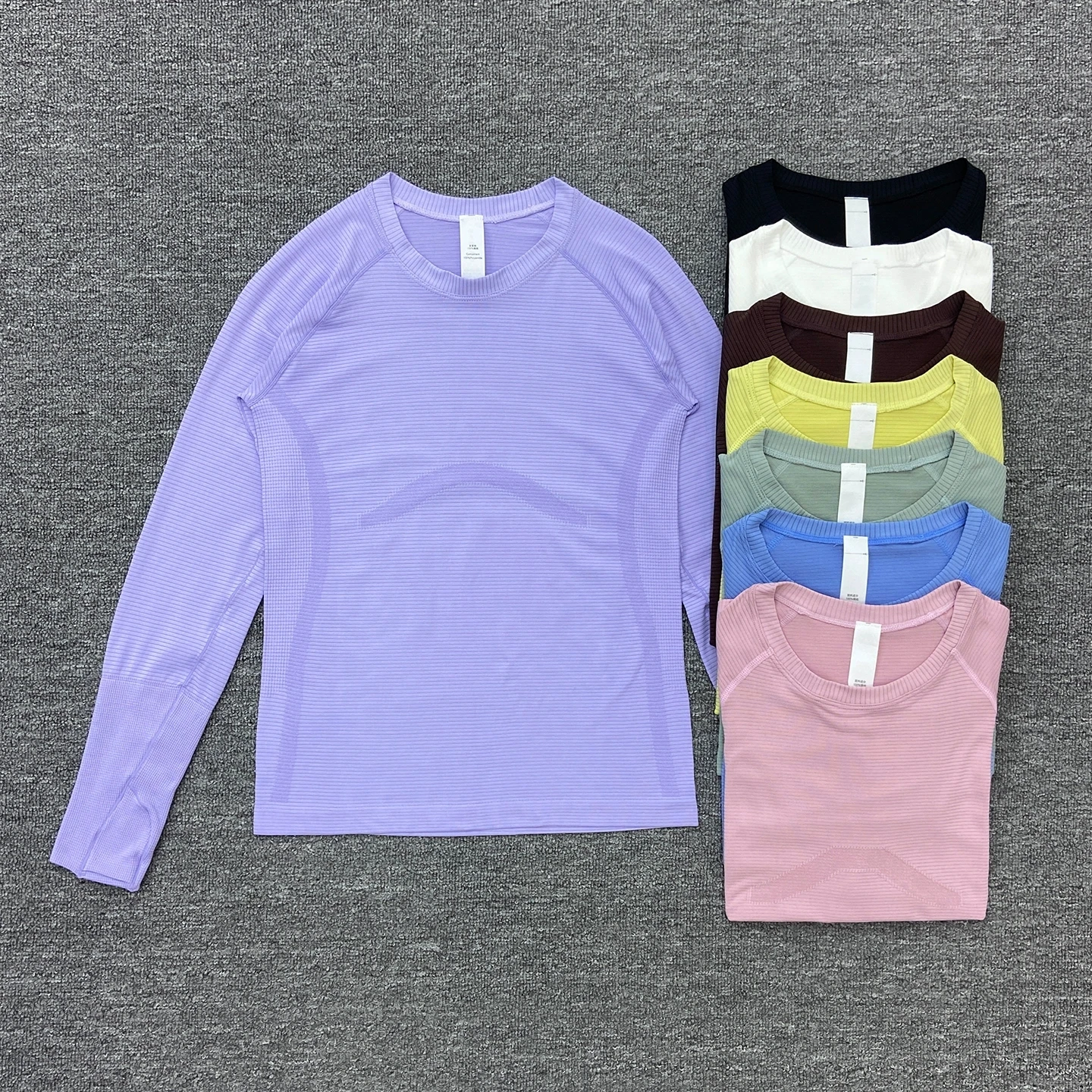 Camiseta deportiva ajustada de manga larga para Yoga para mujer, camiseta de entrenamiento de Pilates sin costuras elástica transpirable, camiseta para correr y Fitness