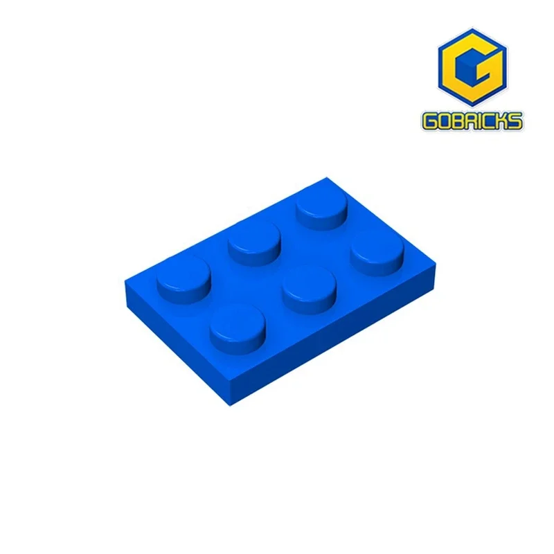 Placa Gobricks GDS-510 2x3 compatible con lego 3021 piezas de bloques de construcción DIY para niños placa de partículas DIY