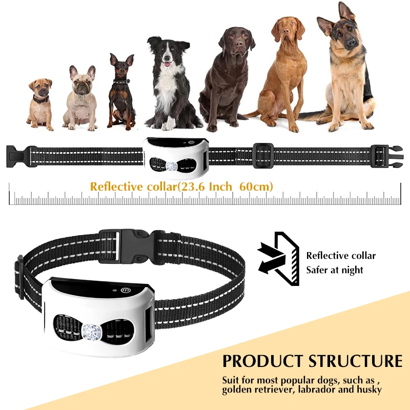 Sistema electrónico inalámbrico de cerca para perros 2 en 1 y Collar de adiestramiento remoto, pitido, vibración de choque y contención de mascotas para cachorros de todos los tamaños