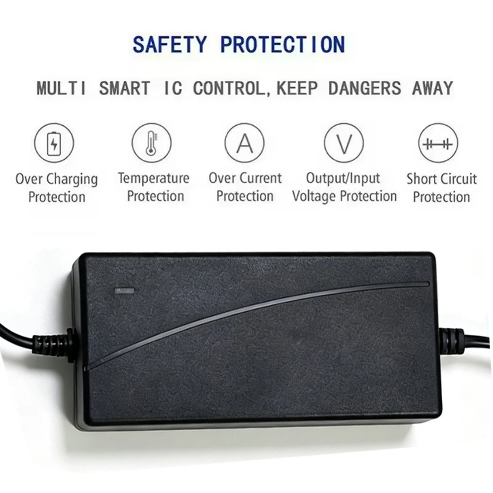 Cargador de batería de iones de litio de 12,6 V, 16,8 V, 21 V, 2A, para herramientas eléctricas, con adaptador de corriente CC para paquete de baterías de destornillador