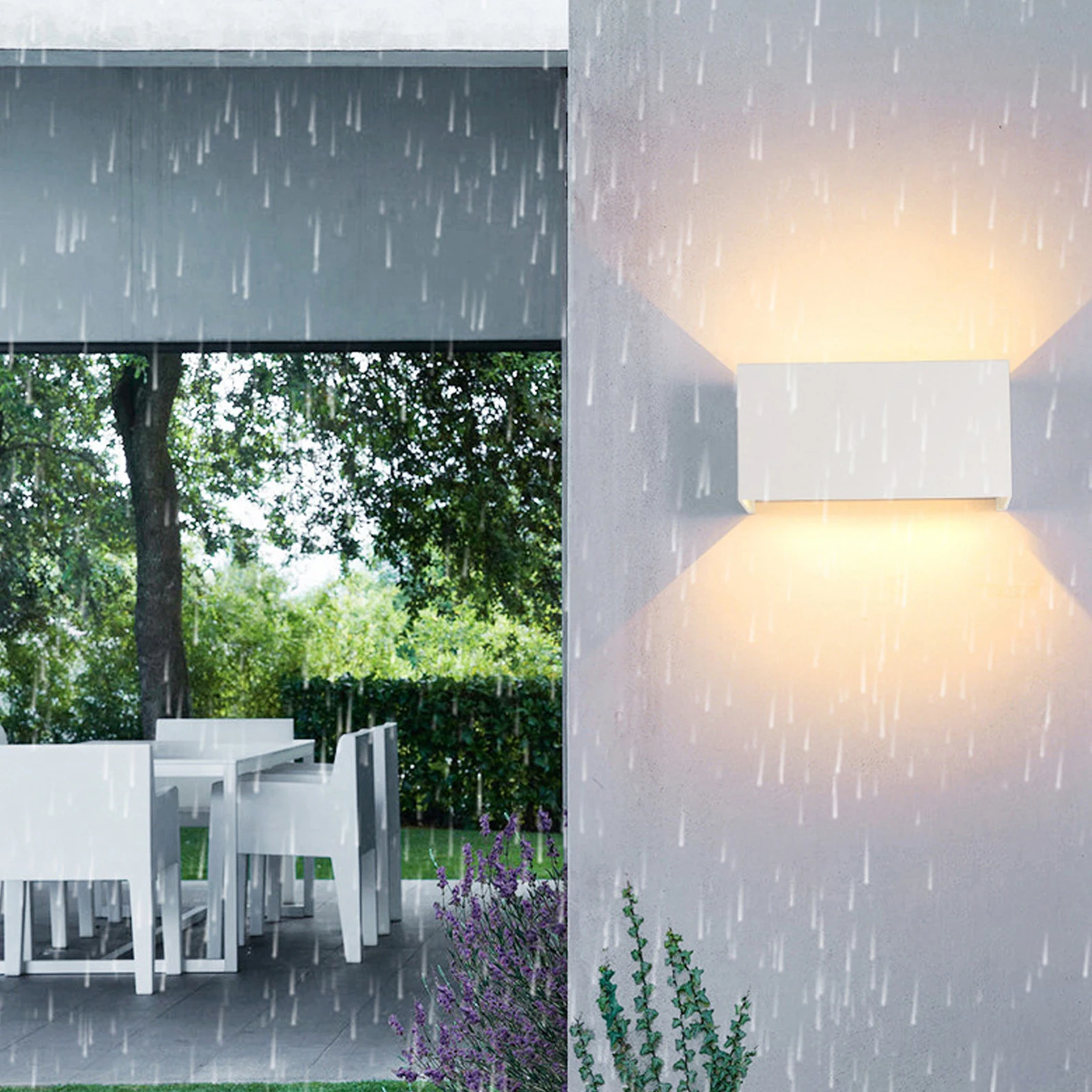 Lámpara de Pared Moderna Nórdica de 12W 24W IP65, Lámparas LED Impermeables para Interiores y Exteriores, Aplique de Pared para Sala de Estar, Porche, Dormitorio