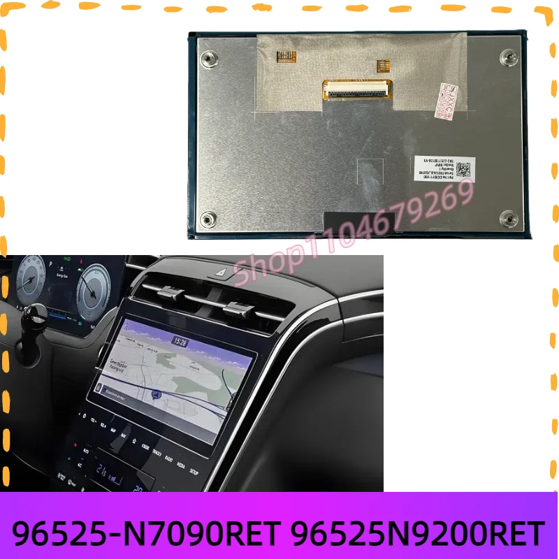 Pantalla táctil de 8 pulgadas 96525-N7090RET 96525N7090 RET 96525N9200 RET para Hyundai Tucson 2021 - 2024 pantalla de radio de navegación para coche