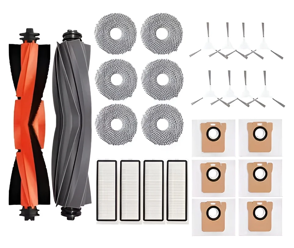 Para Xiaomi Robot aspirador X20 + / X20 Plus bolsa de polvo paño de mopa accesorios Cepillo Lateral principal piezas de repuesto de filtro Hepa