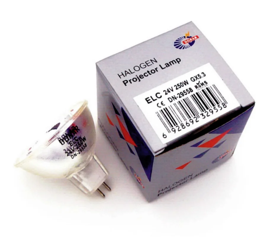 5 uds ELC 24V 250W lámpara de copa halógena 13163,64653 microendoscopio fuente de luz fría lámpara de proyector bombilla de taza