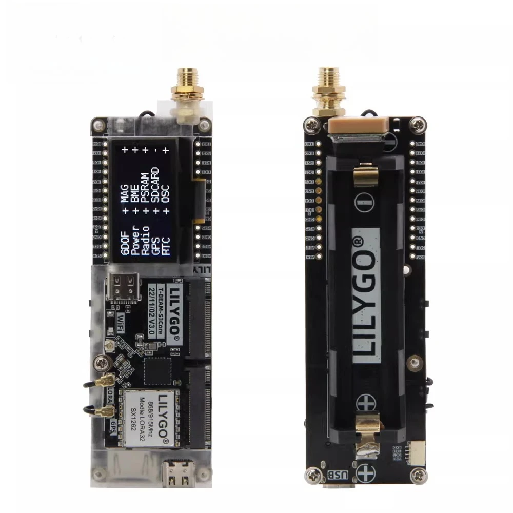LILYGO ®   Placa de Desarrollo SoftRF T-Beam SUPREME ESP32-S3 LoRa con SX1262 868/915MHz GPS U-blox L76K WiFi Bluetooth OLED de 1.3 Pulgadas