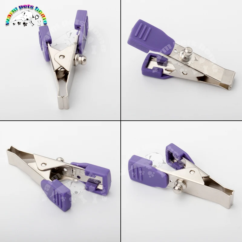 Clip de cocodrilo reutilizable para animales, adaptador multifuncional para animales, mascotas, perros, gatos, equipo veterinario, ECG, EKG, 5 unidades