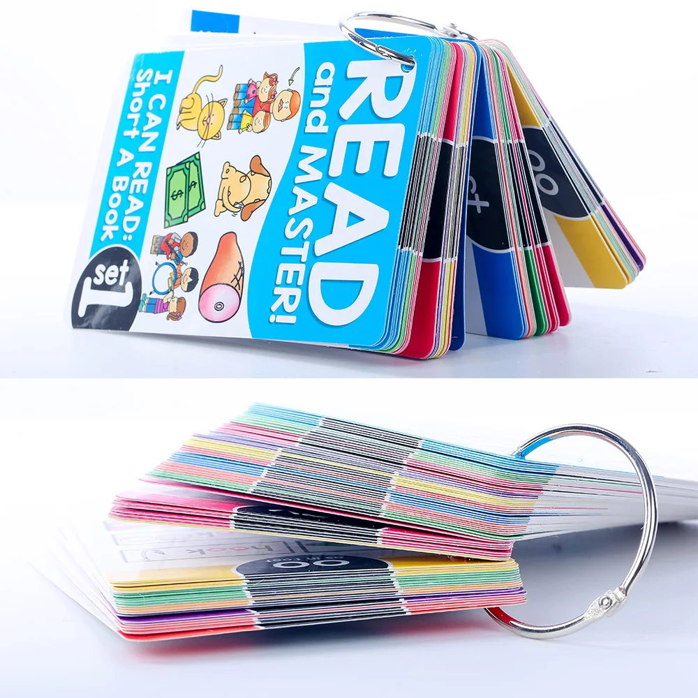 Tarjetas de aprendizaje de fonética en inglés Montessori, juguetes educativos para guardería para niños, tarjetas didácticas de ayuda para enseñanza de profesores