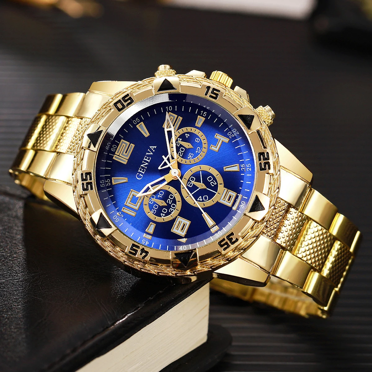 2 piezas de reloj de cuarzo para hombre, relojes de negocios a la moda para hombre, relojes de pulsera con banda de silicona