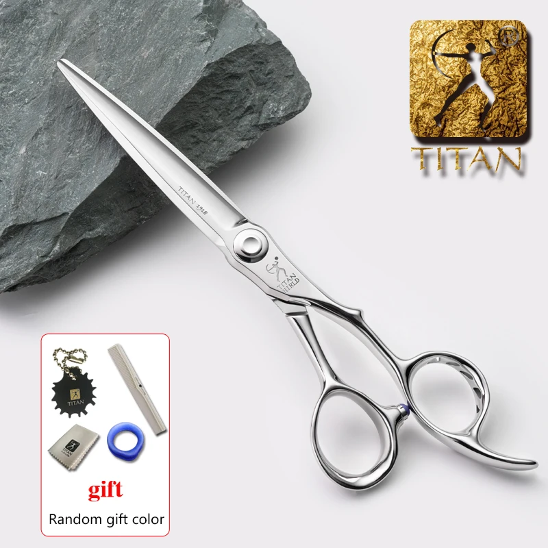 Tijeras de Corte de Pelo TITAN, Tijeras de Peluquería Profesionales, Herramienta de Salón, Acero ATS314