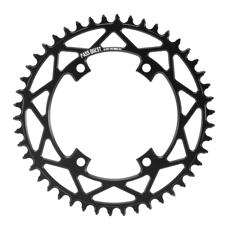 PASS QUEST 110BCD Plato 4-Bolt GRX Round/Oval 36T-52T Rueda de cadena para bielas SHIMANO GRX FC-RX810/FC-RX600
