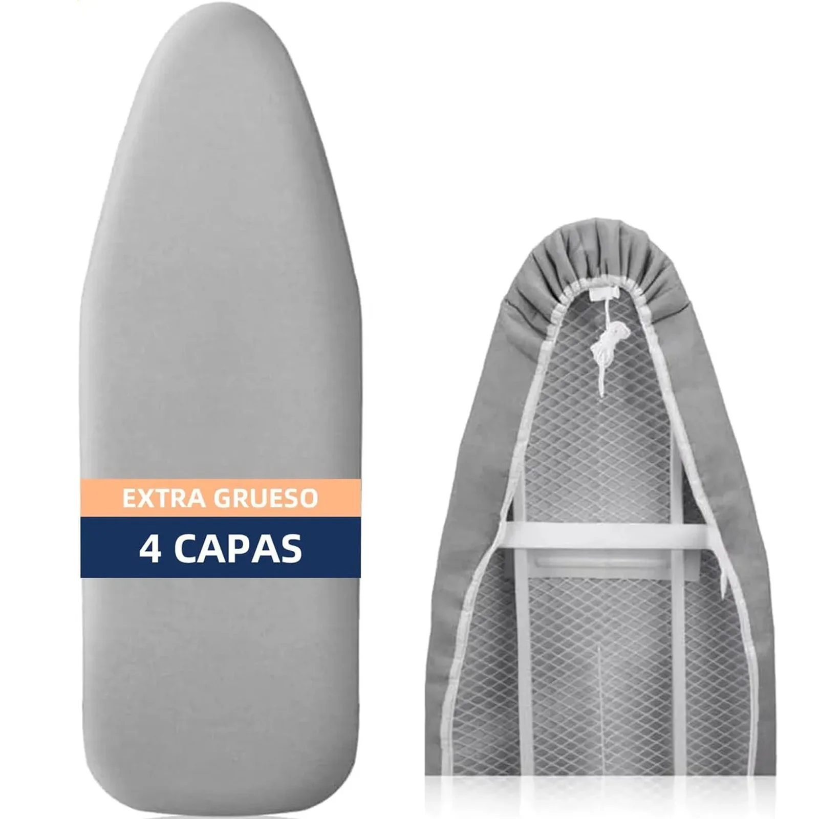 Funda para Tabla de Planchar Resistente a las Chispas, Funda de 4 Capas Extra Gruesa con Acolchado Reflectante del Calor, Almohadilla Resistente de 130*50cm