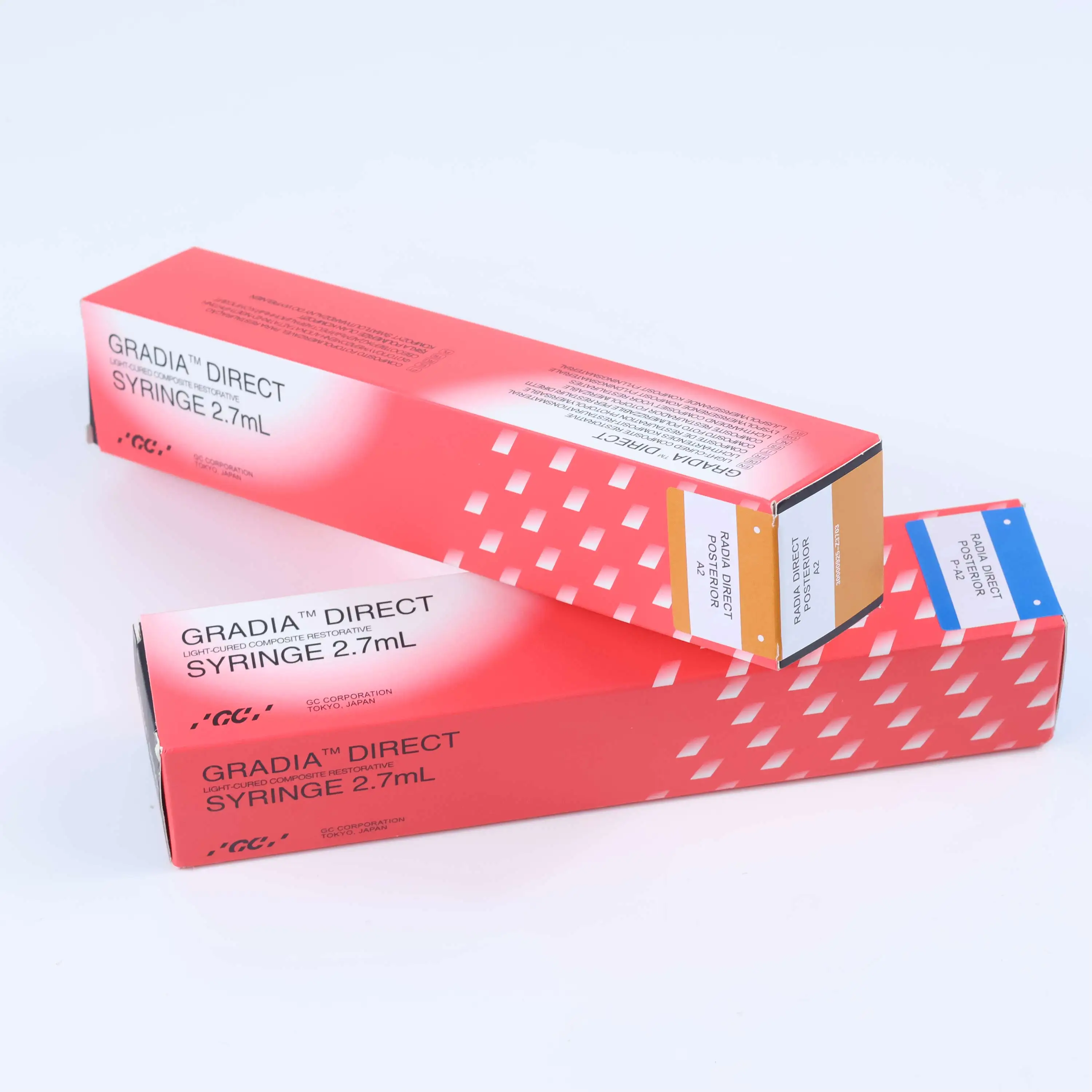 NUEVO Composite Restaurador GC Gradia Direct de Fotopolimerización 2.7mL, Material de Relleno de Nano Resina para Dientes Anteriores y Posteriores