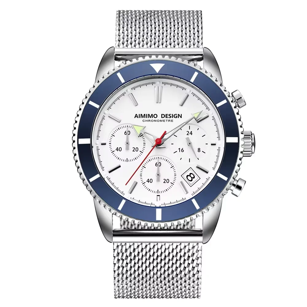 Relojes de Pulsera de Cuarzo Analógicos para Hombre, Cronógrafo, Resistentes al Agua, para Hombre, Moda, Negocios, Trabajo, Casual, Deportivo, de Diseño