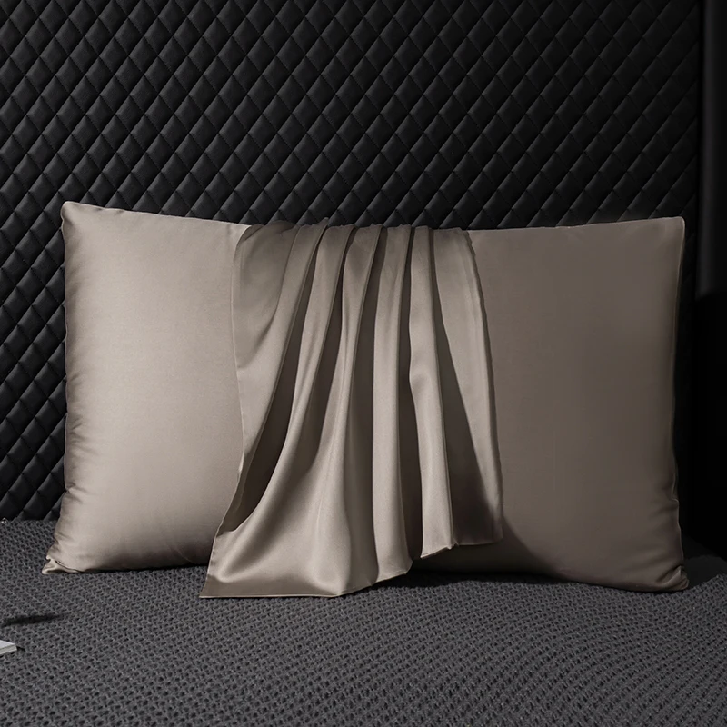 Funda de almohada de seda de morera 100 Natural, funda de almohada de alta calidad, funda de sobre de Color sólido, funda de almohada para dormir