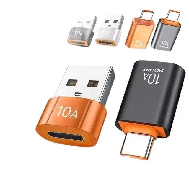 Adaptador OTG 10A /6AUSB A a USB C, convertidor tipo C a USB, adaptador USB 3,0 para Xiaomi 14 MacBook, conector OTG USB a tipo C