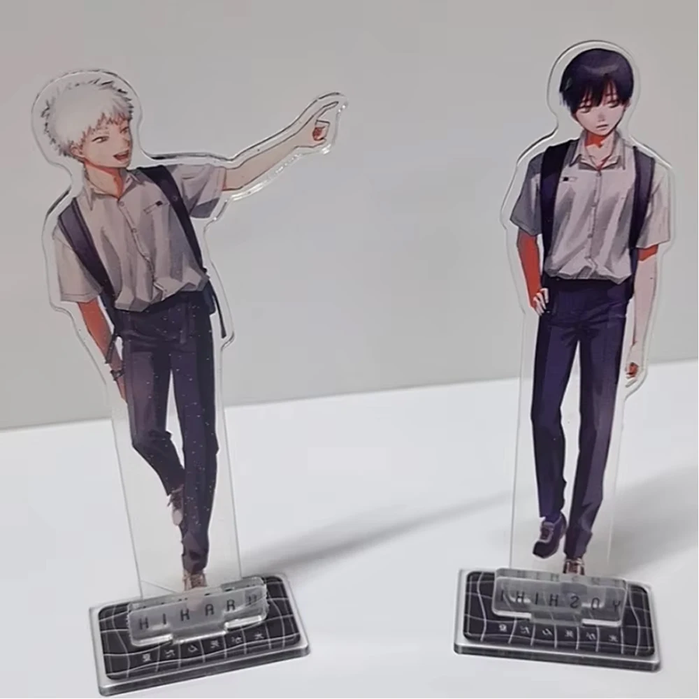 Set de 2 Figuras de Acrílico de Anime, Modelo de Escritorio, de Hikaru Indo y Tsujinaka Yoshiki, del Anime 'The Summer Hikaru Died', Lindas y Decorativas