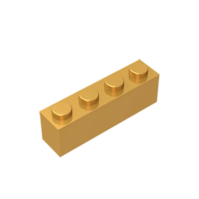 Gobricks GDS-534 Ladrillo 1 x 4 sin Tubos Inferiores compatible con lego 3010 3066 piezas de bricolaje infantil