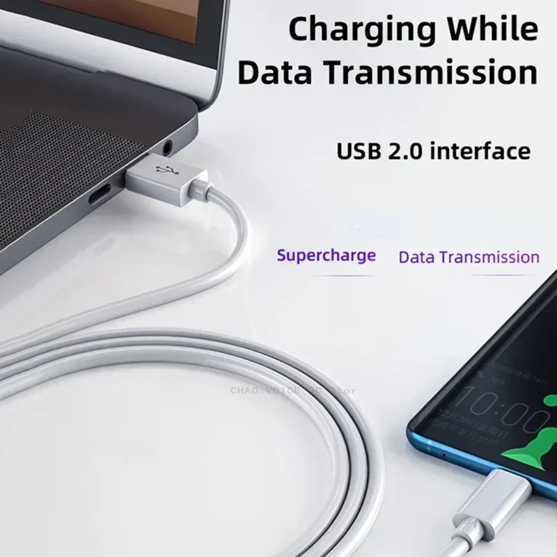 Cables de datos Micro USB-A tipo C cortos de 0,25 M/0,5 M, cargador de carga rápida para Samsung, Huawei, Android, Cable de banco de energía para teléfono móvil