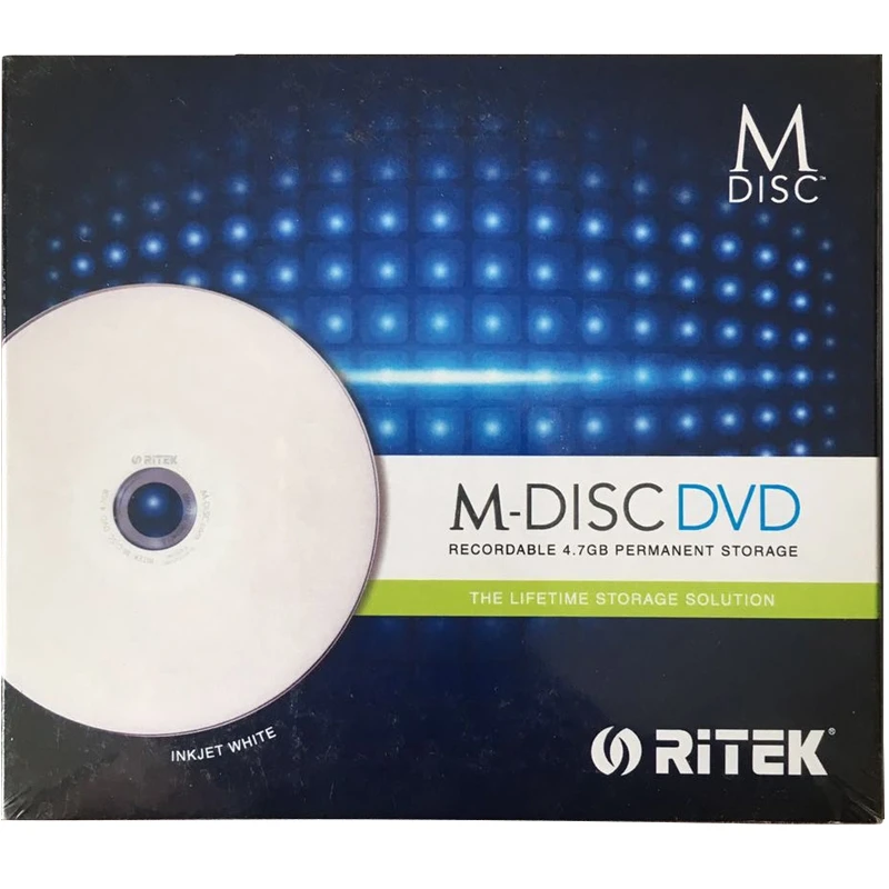 3 uds MDisc M-DISC MDISK DVD R grabable 4,7 GB almacenamiento permanente archivo de por vida