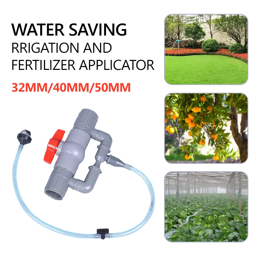 Venturi-Juego de inyectores de fertilizante para riego agrícola, inyector de fertilizante para riego de invernadero, absorbente de fertilizante, 32mm, 40mm, 50mm