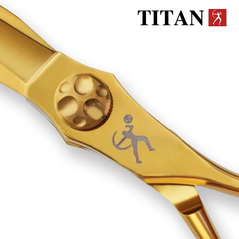 Tijeras de Peluquería TITAN, Tijeras de Barbería Profesionales, Tijeras de Corte para Salón de Belleza, Herramienta de Acero Inoxidable