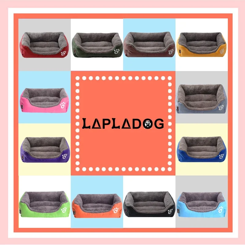 LAPLADOG-cojín de cama para perros pequeños y medianos, perrera de lujo para perros, cama para cachorros y gatos, 9 colores disponibles, suministros para animales ZL374
