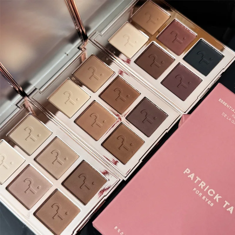 Patrick-Ta, Marcas de Maquillaje de Nicho Europeas y Americanas, Paleta de Sombras de Ojos de 6 Colores Completamente Mate, Rubor en Crema y Rubor en Polvo