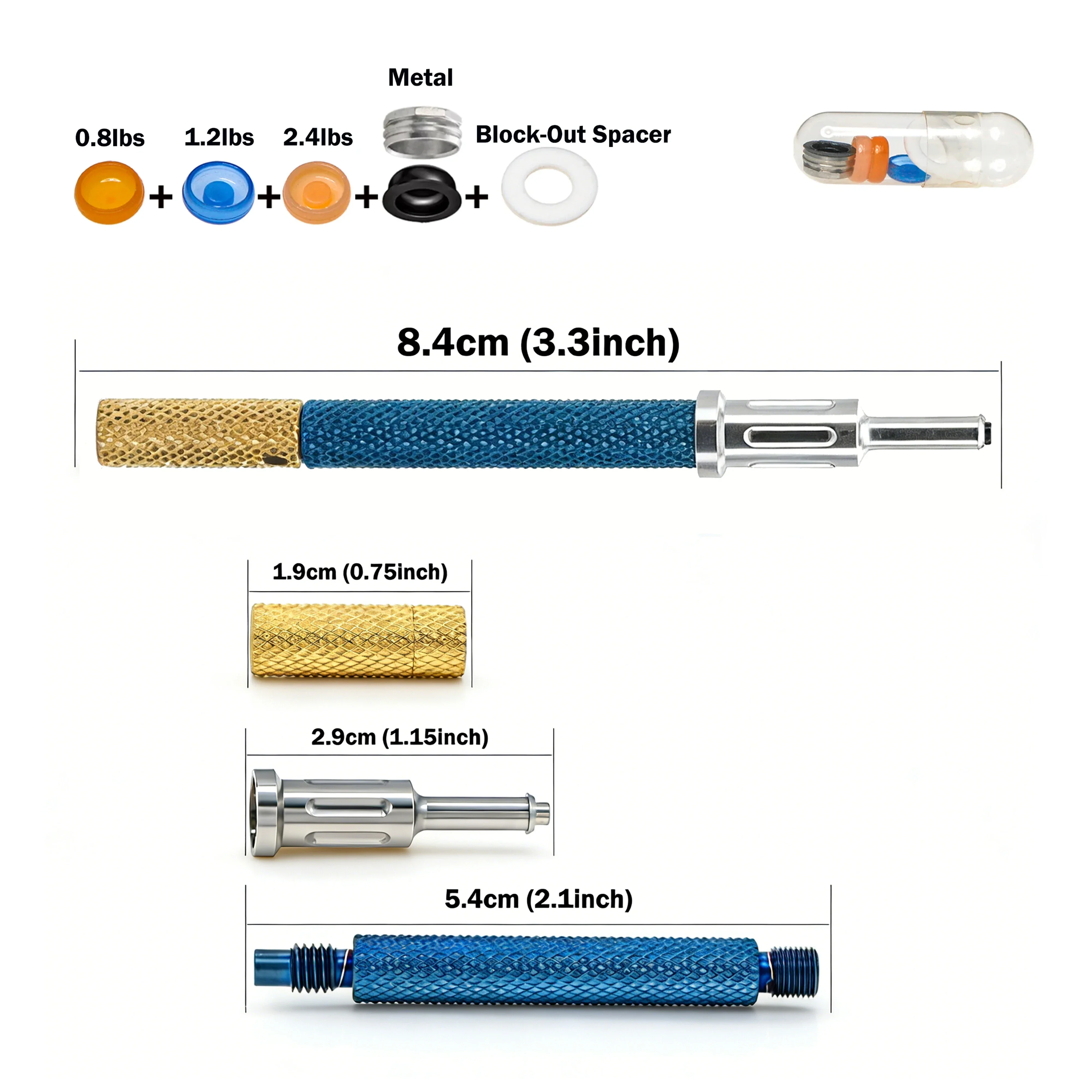 Kit Universal de Herramienta Localizadora y Tapas de Retención para Fijación de Abutments de Implantes Dentales y Sobredentaduras