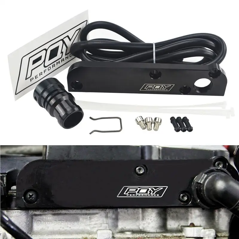 WLR RACING-Juego para eliminar la placa del motor de un coche, adaptador de PCV de renovación para motores Volkswagen(VW)/Audi/SEAT/Skoda EA113 con logotipo PGY-TSB01