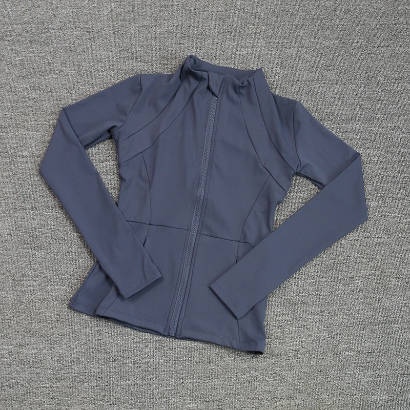Abrigo deportivo para mujer, camisa ajustada de Yoga de manga larga para correr rápido, traje fino para Pilates y Fitness, ropa superior