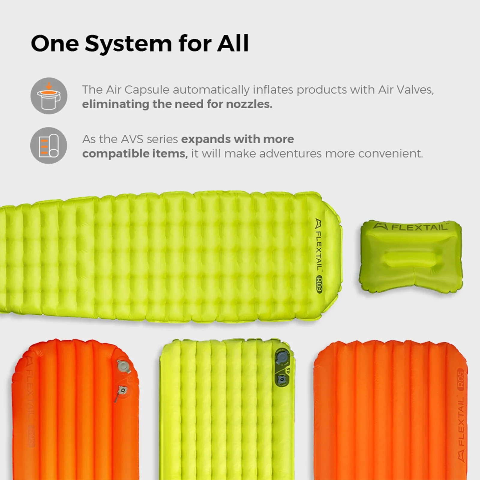 FLEXTAIL Colchoneta para dormir con aislamiento, colchón de camping inflable ultraligero (serie zero: sin bomba, serie pequeña: bomba incorporada)