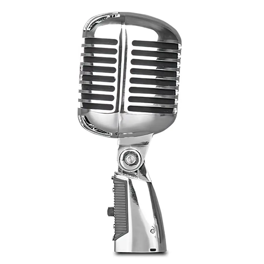 Micrófono de Estilo Vintage para SHURE, micrófono Vocal dinámico Retro clásico, soporte Universal para actuaciones en vivo, Karaoke