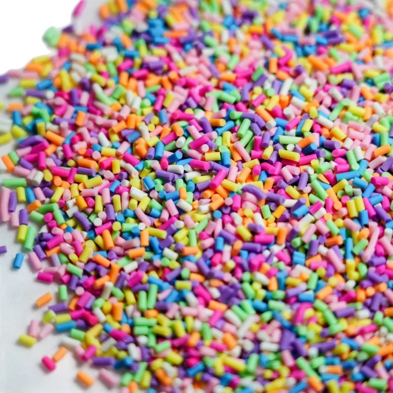 100g/bolsa de Arcilla Polimérica DIY con Chispas de Colores - Adornos de Chocolate para Uñas, Pequeños Accesorios Decorativos de Relleno
