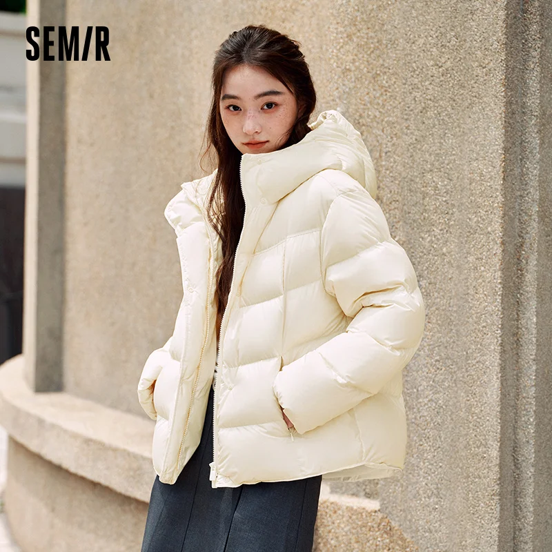 Chaqueta de Plumón Semir para Mujer, Invierno, Impermeable, Resistente a Manchas y Aceite, Generadora de Calor, Antiestática, Nueva Colección 2026, Largo Medio