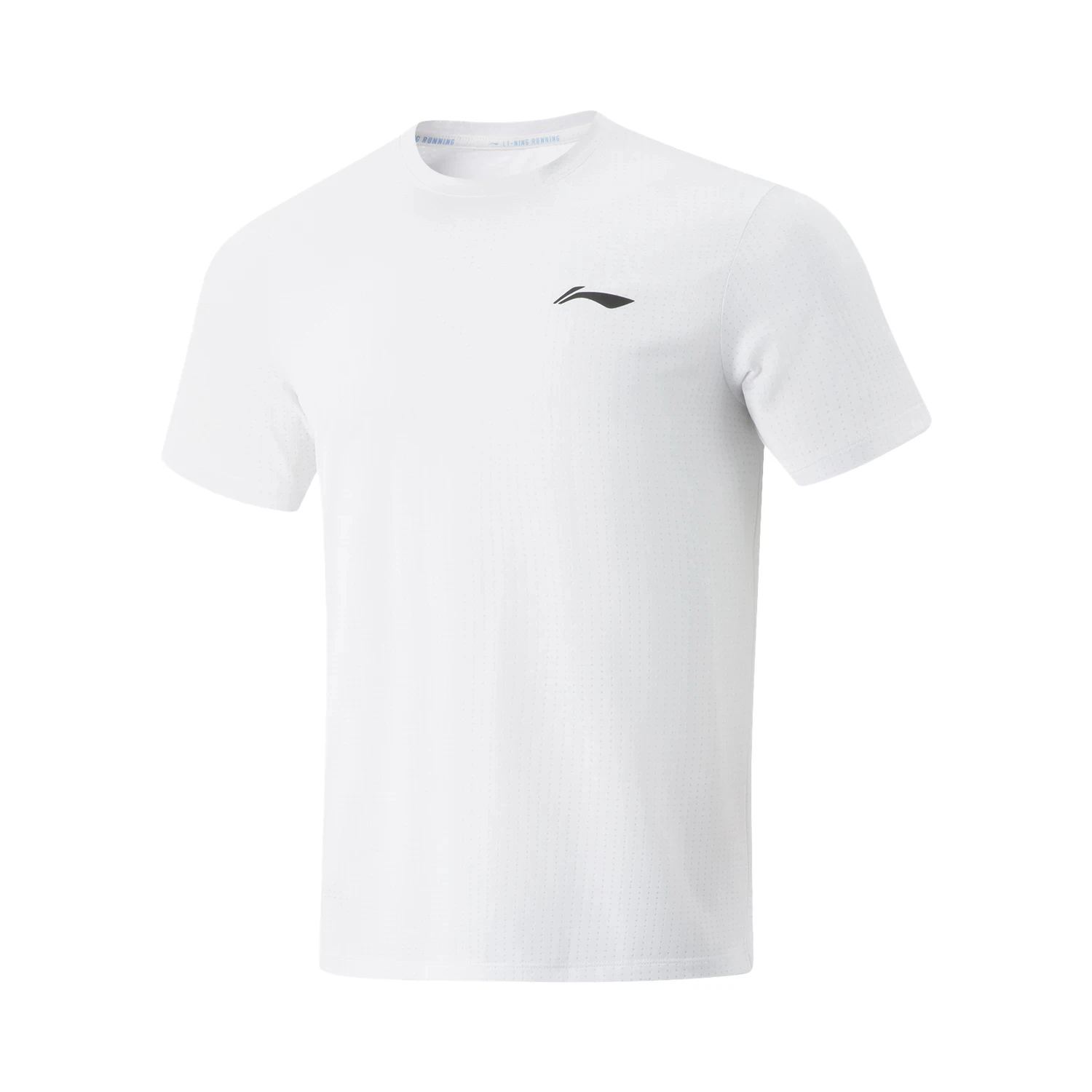 Li-Ning Camiseta deportiva para correr para hombre AT AIR, ajuste regular, poliéster, transpirable, reflectante, camisetas de manga corta ATSV471