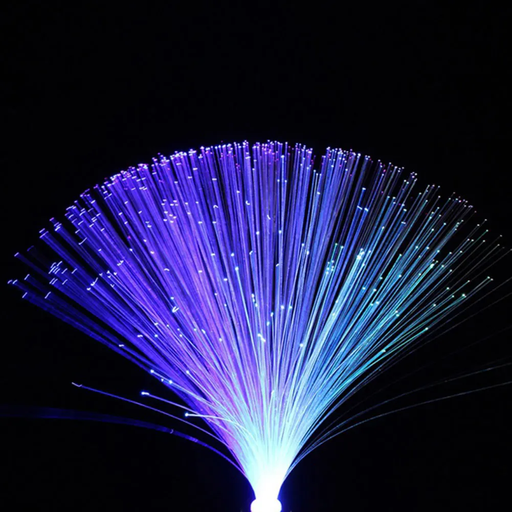 Lámpara LED de fibra óptica Multicolor, luz de cielo estrellado para vacaciones, boda, centro de mesa, iluminación nocturna, decoración