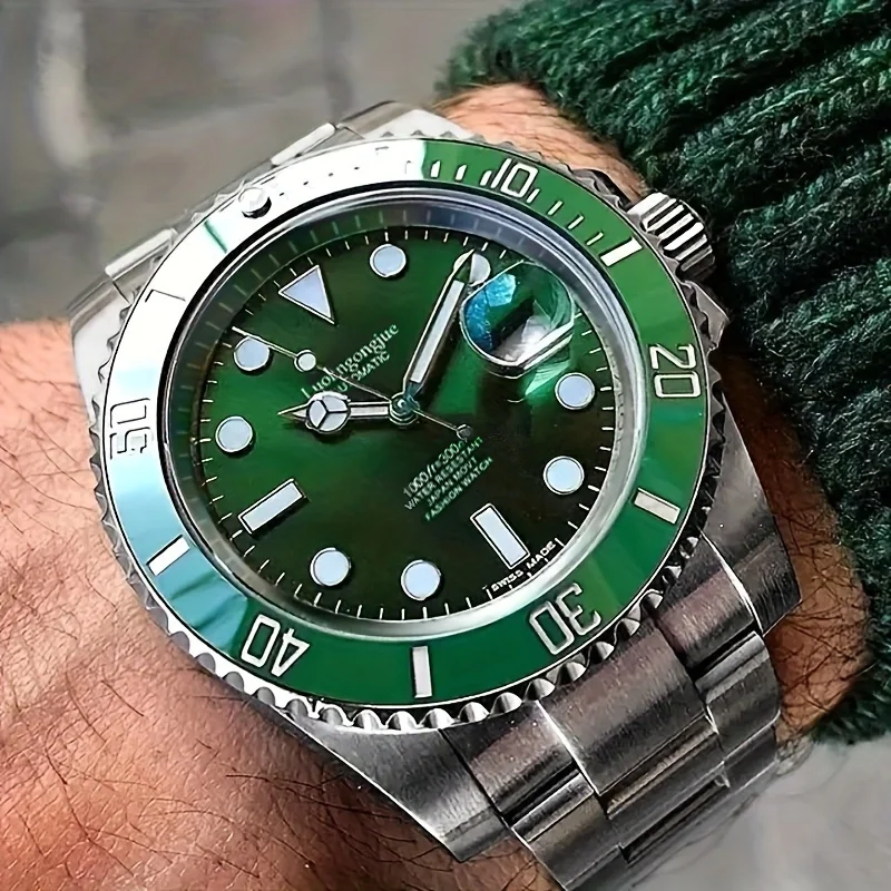 Reloj de Lujo de Alta Gama para Hombre, Reloj Mecánico Automático de Estilo Ejecutivo, Reloj de Moda para Fiestas, Reloj de Pulsera de Marca Elegante y Moderno, Adecuado para Diversas Ocasiones, Reloj de Regalo de Cumpleaños Elegante y Exquisito