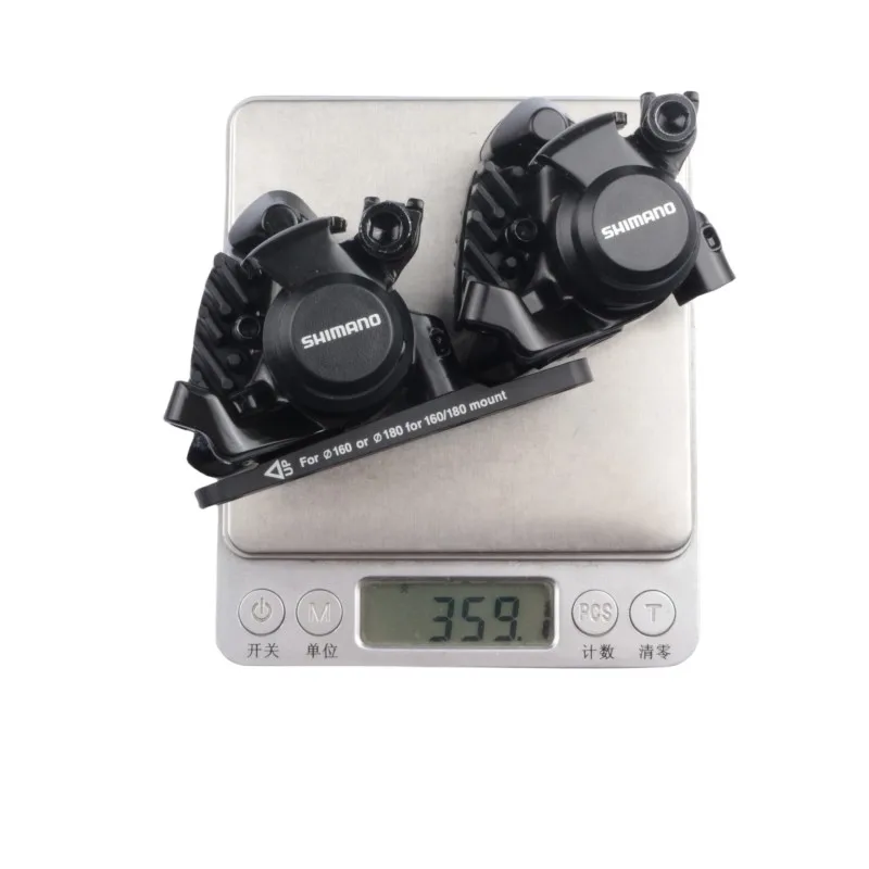 Shimano RS305 freno de montaje plano freno de disco mecánico delantero trasero con pastillas L05A para bicicleta de carretera BR-RS305 pinza trasera negra