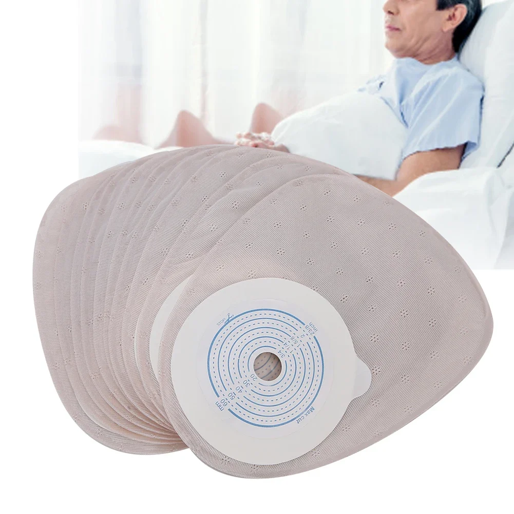 Bolsas de Ostomía Integradas, Bolsa para Recoger Orina, Bolsa Colostomía Cerrada Drenable Desechable, Bolsa para Fístula con Chasis de Espuma