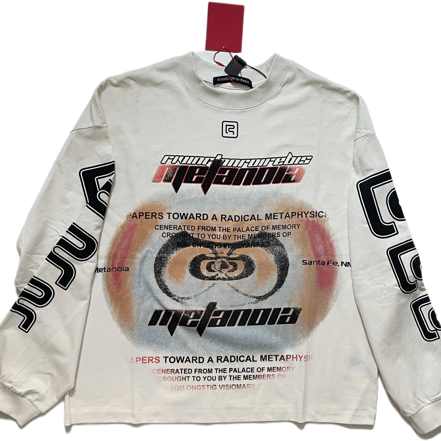 Camiseta blanca y negra RRR123 para hombre y mujer, camiseta Unisex de tela pesada de alta calidad, camisetas de RRR-123