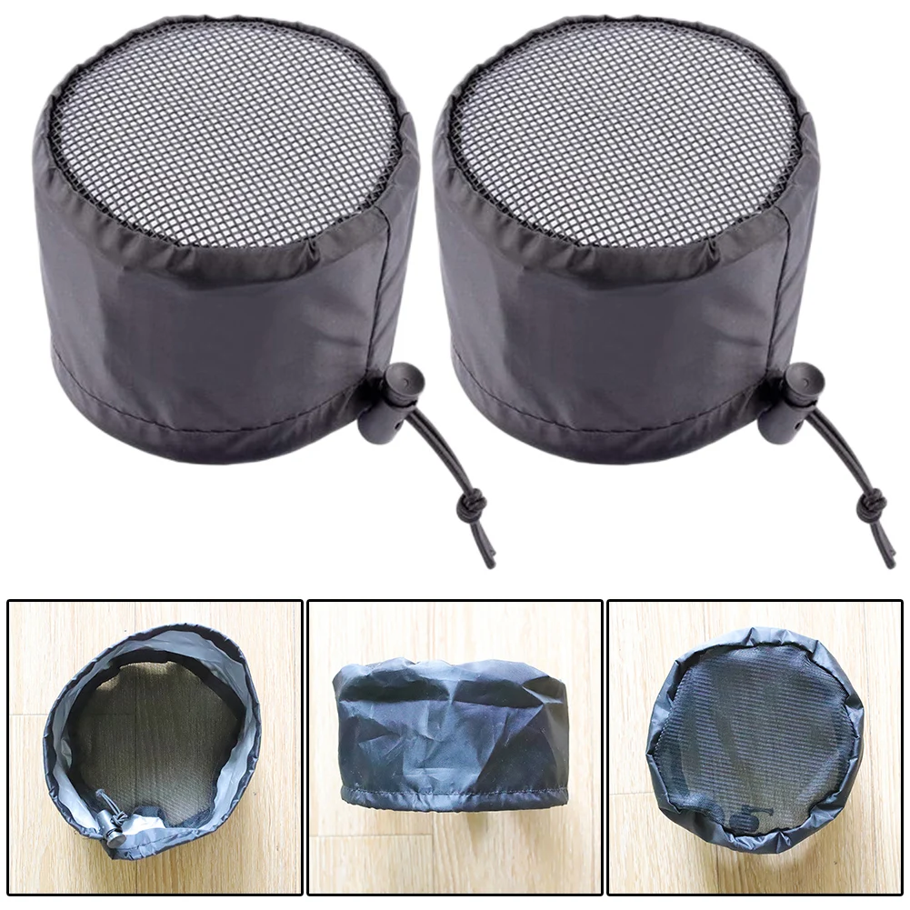 2 uds 4/6/8 pulgadas tiendas de campaña filtro de conducto cubierta de ventilación con banda elástica hebillas fijas impermeable a prueba de polvo para el crecimiento de plantas
