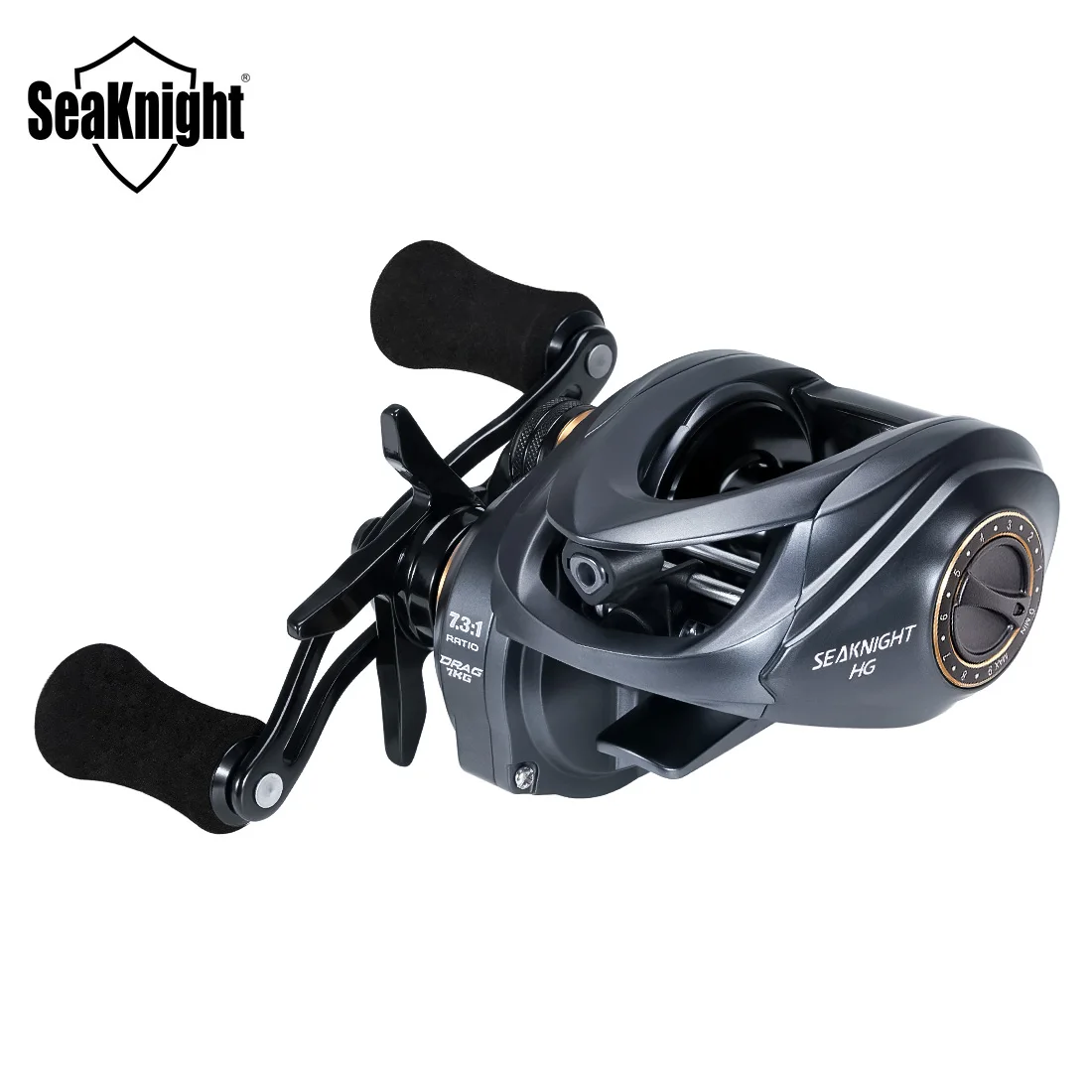 Carrete de pesca Baitcasting serie SeaKnight FALCAN4/IV 7,3: 1 8,1: 1 Ultra-Linght 180g potencia de arrastre máxima 15LB carrete de fundición larga