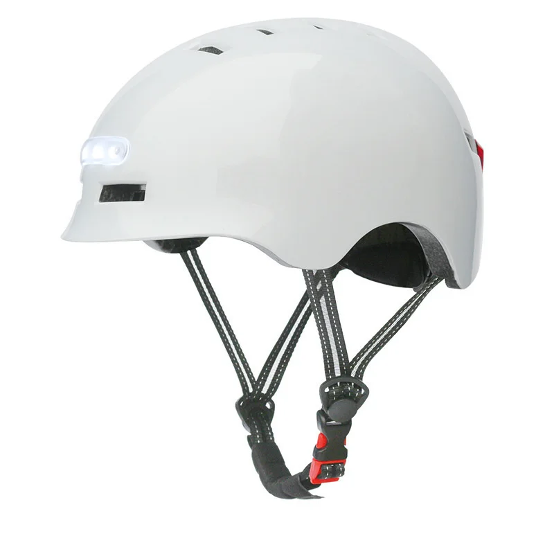 Casco inteligente para montar en bicicleta con luz trasera, casco Universal para adultos, bicicleta eléctrica, Scooter de carretera, ciudad, deportes, hombres y mujeres