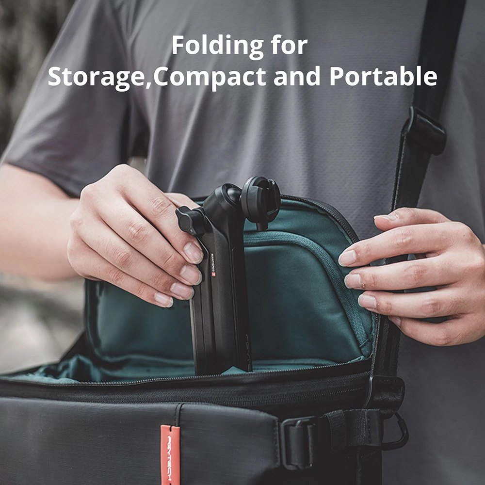 PGYTECH-trípode de 3 vías Caplock Mantispod Z, empuñadura de mano para GoPro Hero 12 11/ Insta360/ DJI Osmo Action 4/3 POCKET 3/teléfono inteligente